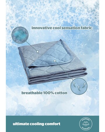 Silentnight Restore Cooling Lightweight Blanket Blue