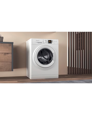 Hotpoint NSWM 864CWUKN, 8kg, 1600rpm Washing Machine - White + install