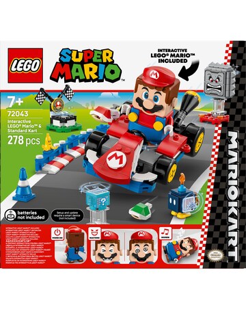 LEGO Super Mario: Mario Kart Interactive LEGO Mario & Standard Kart Toy 72043