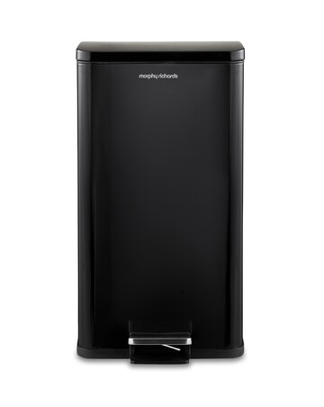 Morphy Richards Black 30L Rectangular Bin