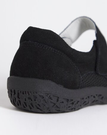 Heavenly Soles Avalon Sporty May Jane Trainer - Extra Wide Fit (EEE)