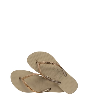 Havaianas Slim Glitter II Toe Post Flip Flop Sandals