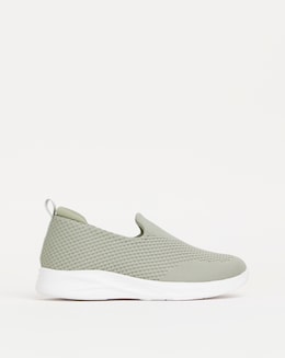 Cushion Walk Sage Arch Support Slip On Trainers- Extra Wide Fit (EEE)