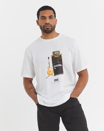 Jack & Jones Oasis Graphic T-Shirt - White