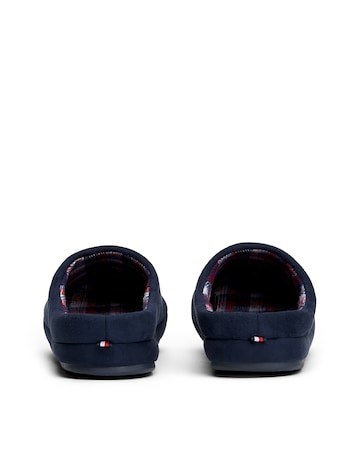 Tommy Hilfiger Check Lined Slipper - Navy