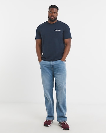 Jack & Jones Bradley Back Graphic T-Shirt - Navy