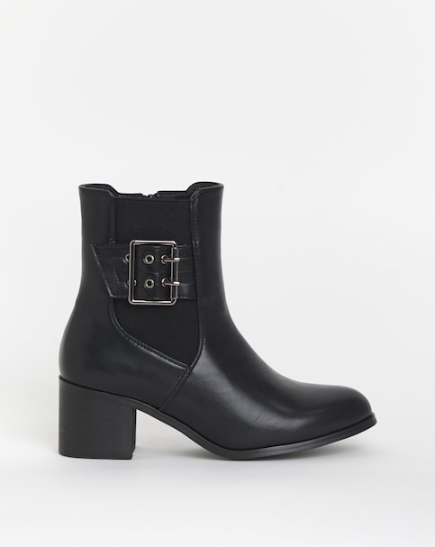 Cushion Walk Block Heel Boot E Fit