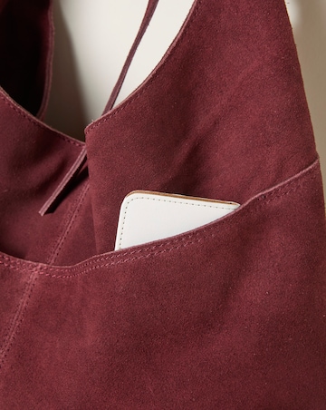 Fatface Suede Bow Tote Bag