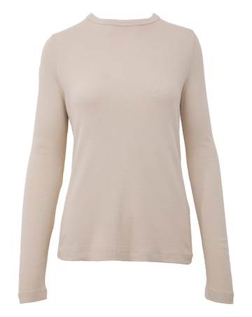Anthology Almond Bamboo Jersey Long Sleeve Tee
