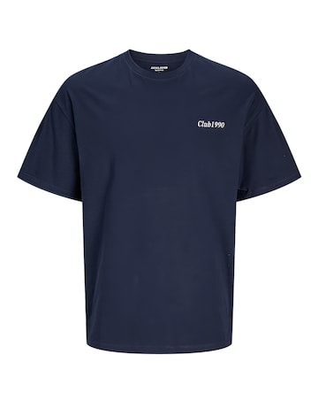 Jack & Jones Bradley Back Graphic T-Shirt - Navy