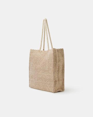 Accessorize Stripe Woven Beach Bag