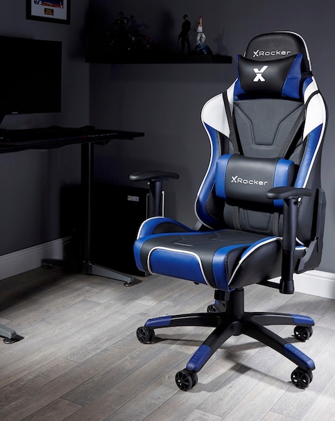X Rocker Agility eSports Ergonomic Gaming Chair - Black / Blue