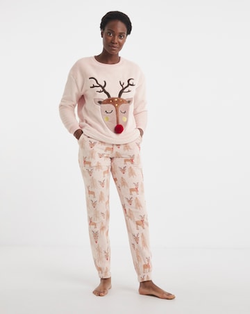 Pretty Secrets Christmas Giftable Fleece Pyjama Set & Hot Water Bottle