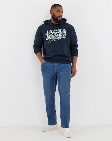 Jack & Jones Geplas Sweat Hood - Sky