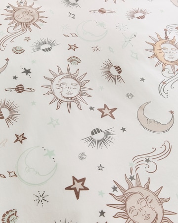 Summer Celestial Cotton Blend Reversible Duvet Cover Set