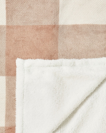 Fleece Checked Throw