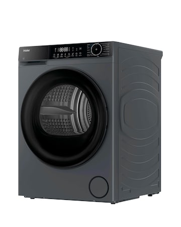 Haier X5 HD80-D357GU1-UK WiFi Connected 8kg Heat Pump Dryer Graphite + Install