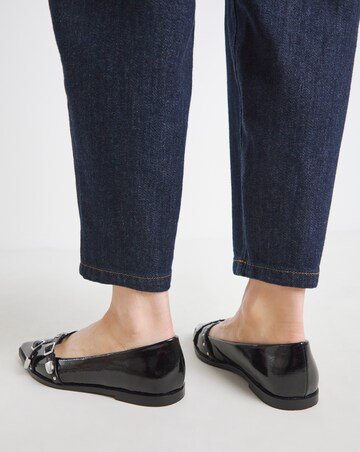 Livorno Pointed Buckle Detail Ballerina Extra Wide EEE Fit