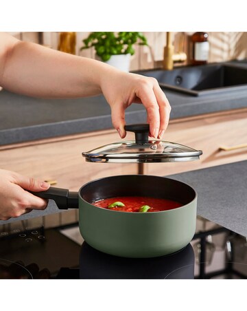 Morphy Richards Recycled Aluminium Green 5 Piece Pan Set