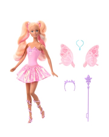 Barbie Fantasy Fairy Doll with Colour-Change Wings and Outfit