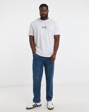 Jack & Jones Madison Boxing Back Graphic T-Shirt - White