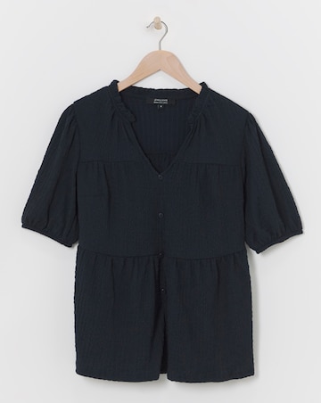 Crinkle Tiered Top