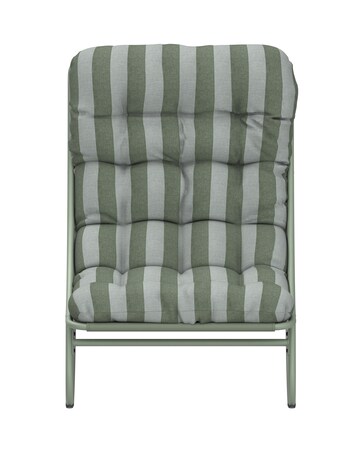 Charles Bentley Green Stripe Rocking Chair