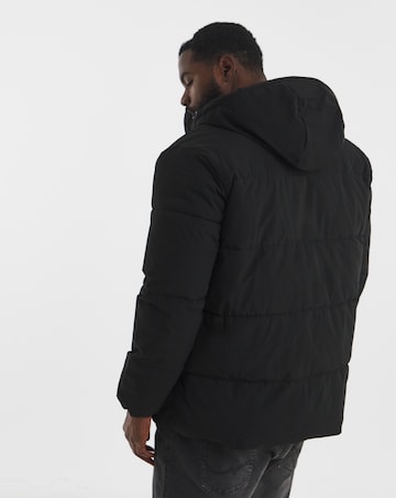 Jack & Jones Global Puffer Coat - Black