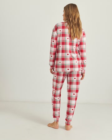 Simply Be Check Supersoft Twosie Pyjama Set