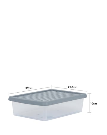 Wham 8L Stackable Box & Lid 3Pk