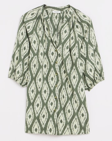 Button Through Printed Blouse