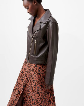 French Connection Becket Leather Military Jacket