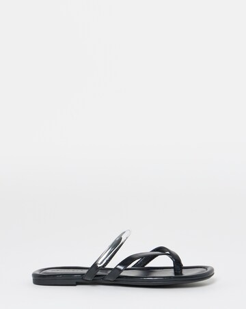 Chapel Toe Loop Hardware Detail Flat Sandals - Extra Wide Fit (EEE)