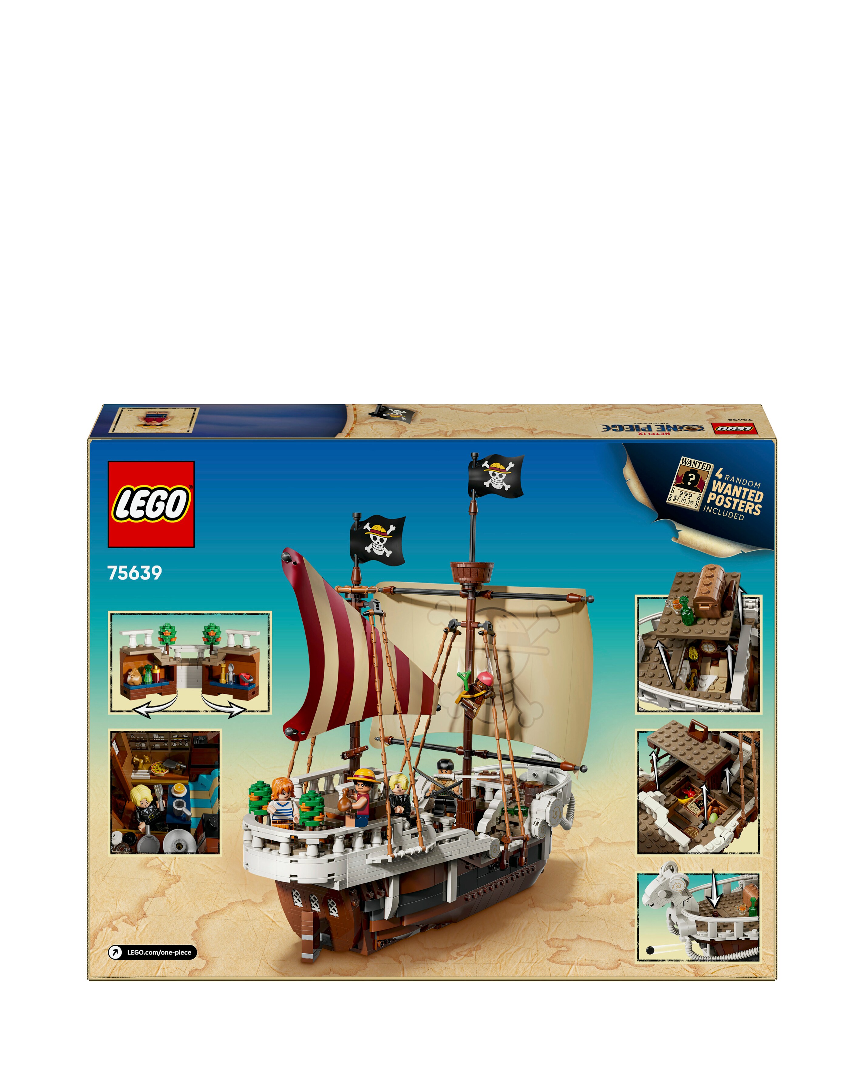 LEGO ONE PIECE The Going Merry Pirate Ship, Boat Set Building Toy