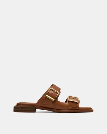 Clarks Tan Ariany Strap Leather Sandals - Standard Fit (D)