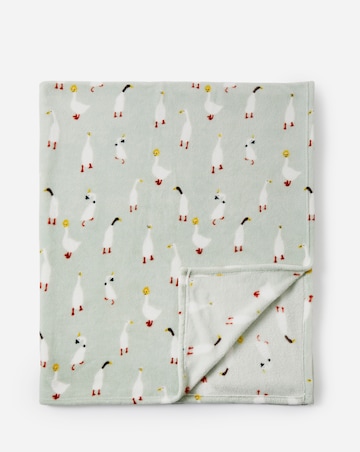 Goose Fleece Throw