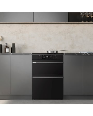 Hisense HDCEIT6C20B 60cm Induction Double Cooker - Black