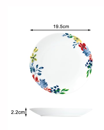 Waterside Watercolour Floral 16 Piece Dinner Set
