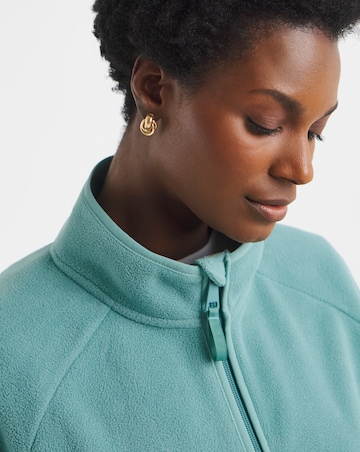 Zip Through Longline Fleece