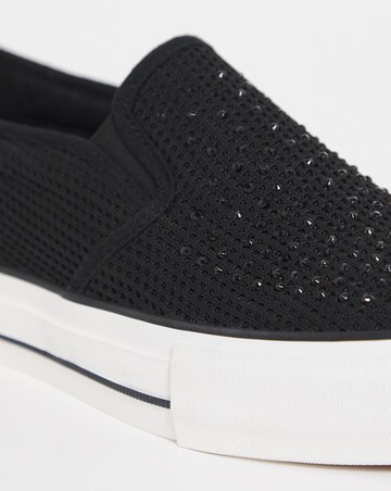 Cali Slip On Canvas Trainer - Extra Wide Fit (EEE)