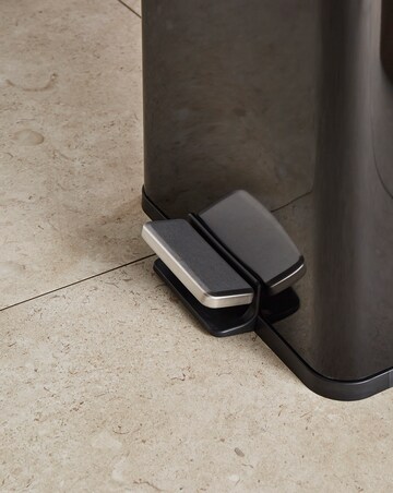 Morphy Richards Black 30L Rectangular Bin