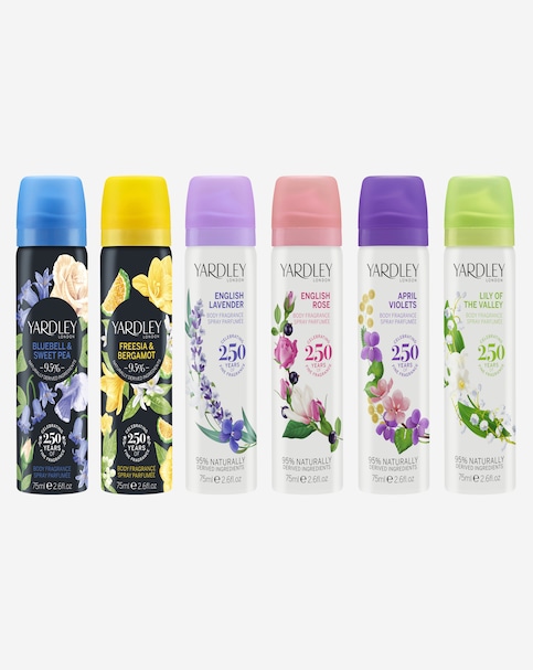 Set of 5 Body Sprays 6TH SPRAY FREE