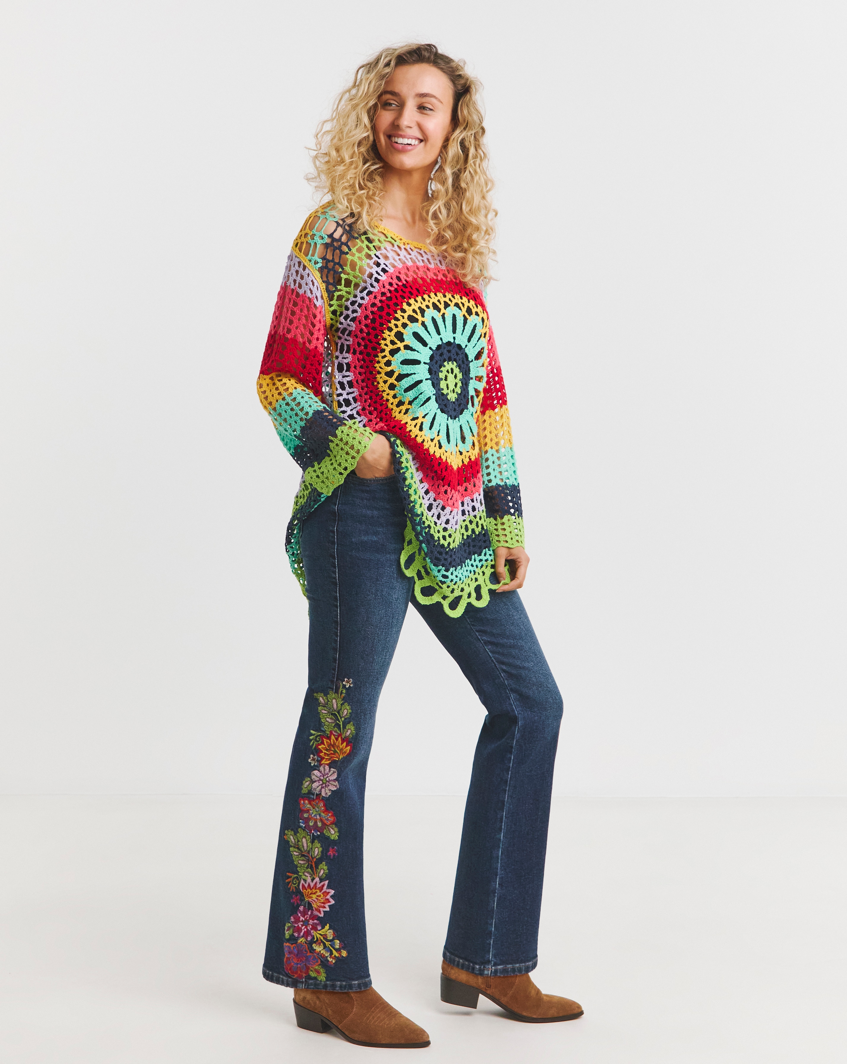 Joe Browns Valentina Boot Cut Embroidered Jeans | Ambrose Wilson