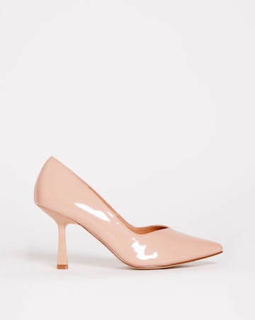 Lleida Sweetheart Cut Heeled Court Shoes - Extra Wide Fit (EEE)