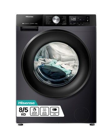 Hisense 3S Series WD3S8043BB3 WiFi-enabled 8kg Washer Dryer - Black