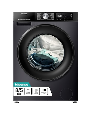 Hisense 3S Series WD3S8043BB3 WiFi-enabled 8kg Washer Dryer - Black