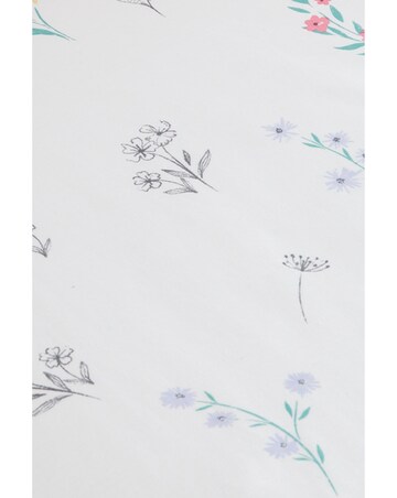 Catherine Lansfield Bunny Tails Ditsy Flowers Fitted Sheet