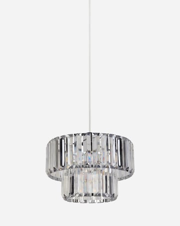 Chrome and Clear Acrylic Shade