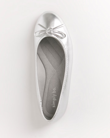 Selena Classic Flat Ballerina Shoes Wide E Fit Simply Comfort