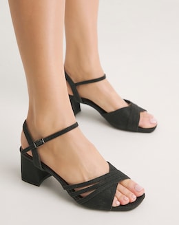 Evangeline Low Block Heel Sandal - Extra Wide Fit (EEE)